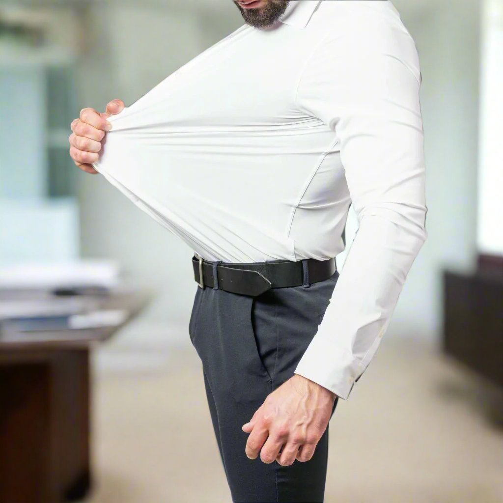 Men's Stretch Shirt | Slim Fit | Autumn - White