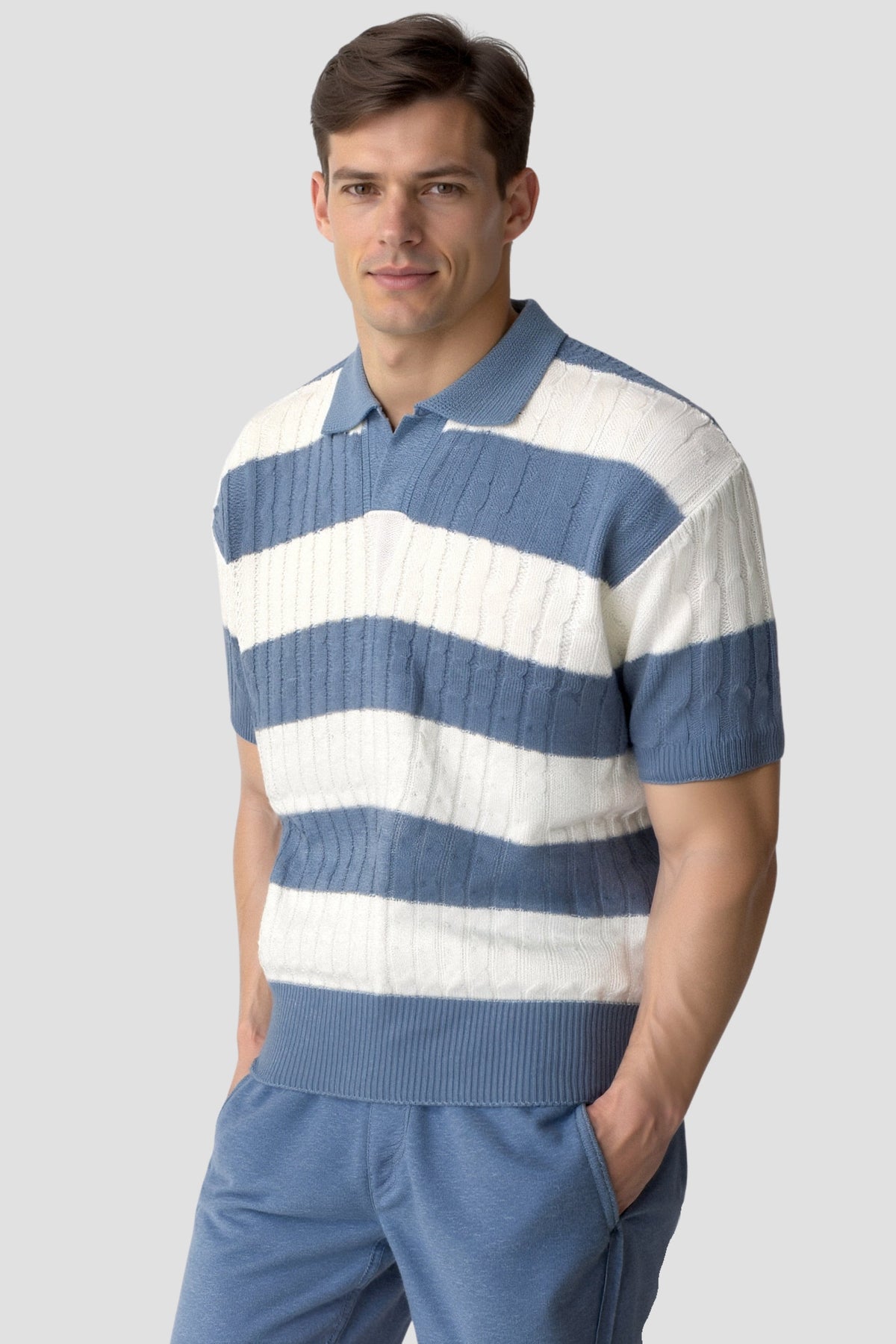 Men's Striped Polo Shirt | Classic | Summer