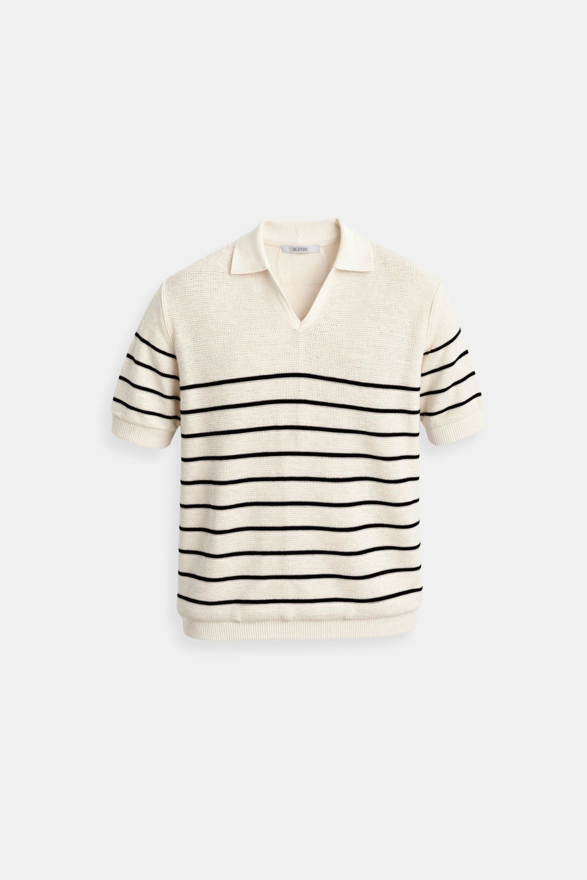 Men's Striped Polo Shirt | Timeless | Summer - Beige