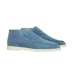 Men's Suede Shoes - Classic Casual Loafer | Autumn - Ocean Blue