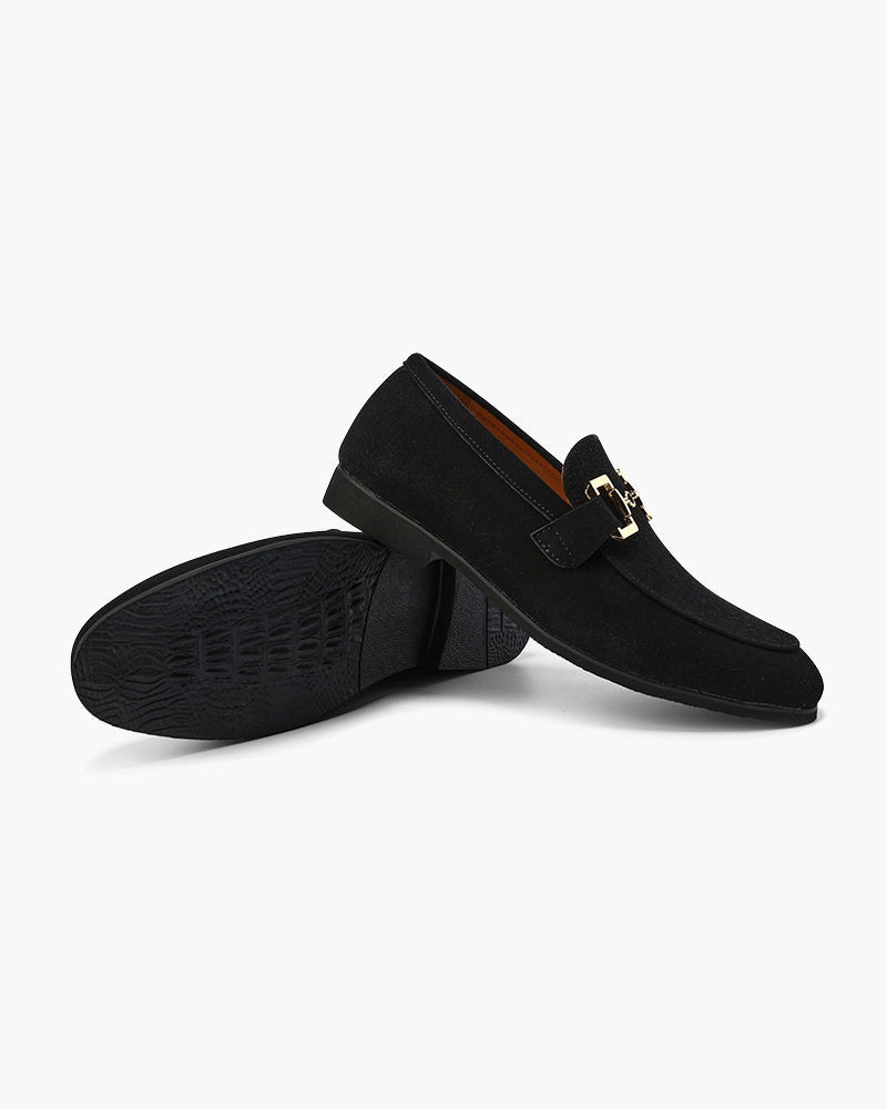 Men's Suede Slipper | Horsebit Accent | Cozy | Winter