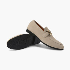 Men's Suede Slipper | Horsebit Accent | Cozy | Winter