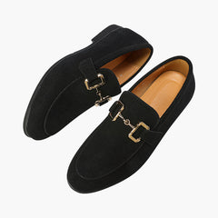 Men's Suede Slipper | Horsebit Accent | Cozy | Winter