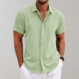 Men's Summer Shirt | Short Sleeve | Relaxed Fit - Green