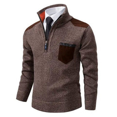 Men's Sweater | Crew Neck | Heavyweight | Winter - Brown
