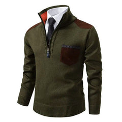 Men's Sweater | Crew Neck | Heavyweight | Winter - Forest Green