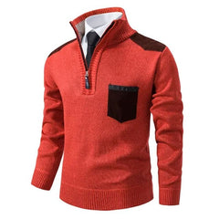 Men's Sweater | Crew Neck | Heavyweight | Winter - Rust