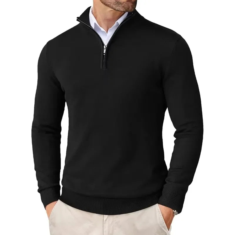 Men's Sweater | Elegant Crew | Autumn - Black