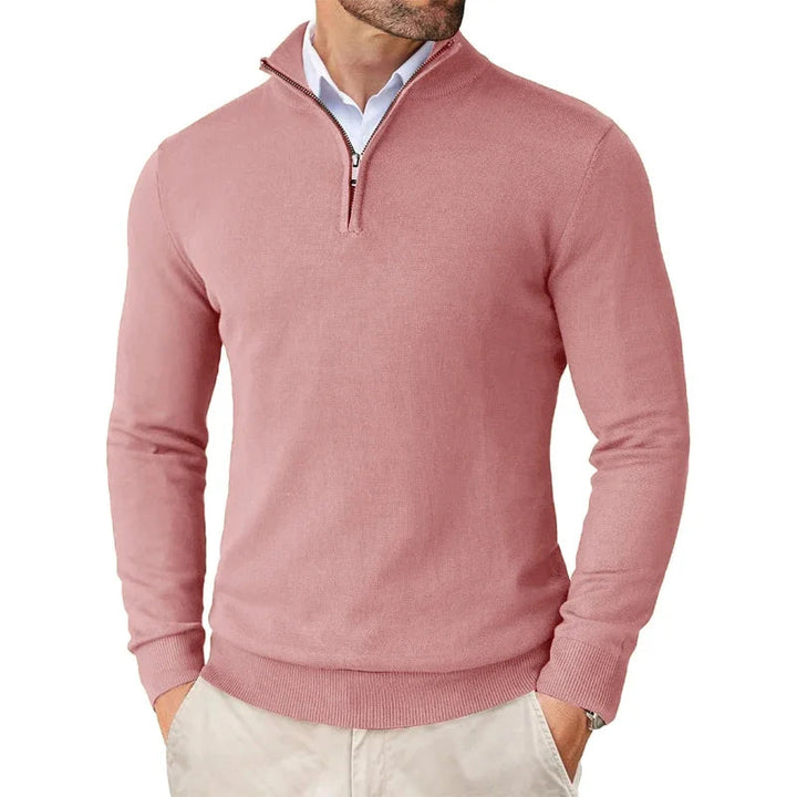 Men's Sweater | Elegant Crew | Autumn - Rose