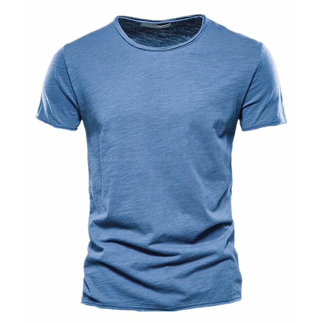 Men's T-Shirt | Slim Fit | Crew Neck | Summer - Denim Blue