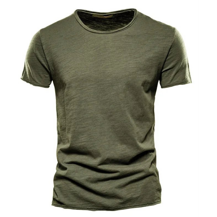Men's T-Shirt | Slim Fit | Crew Neck | Summer - Olive