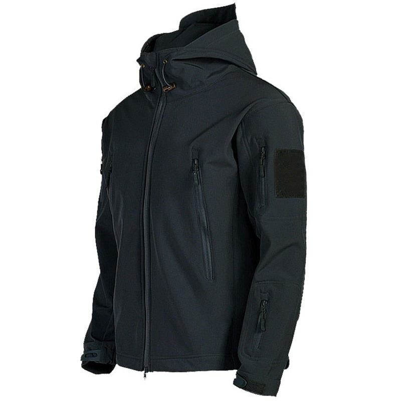Men's Tactical Outdoor Jacket - Durable Weather Protection | Winter - Black