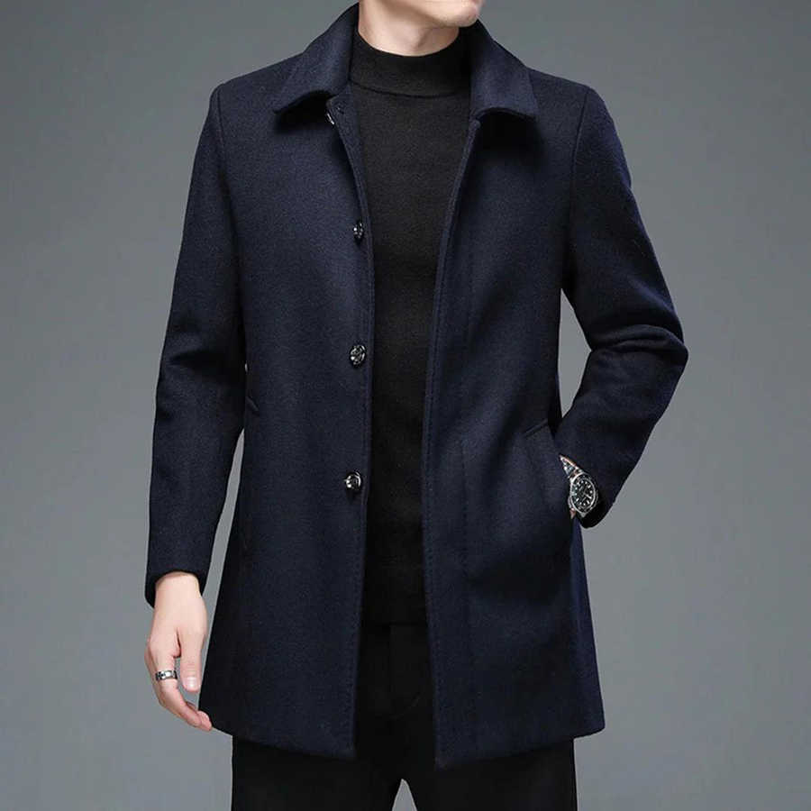 Men's Tailored Winter Coat | Navy | Winter - Navy