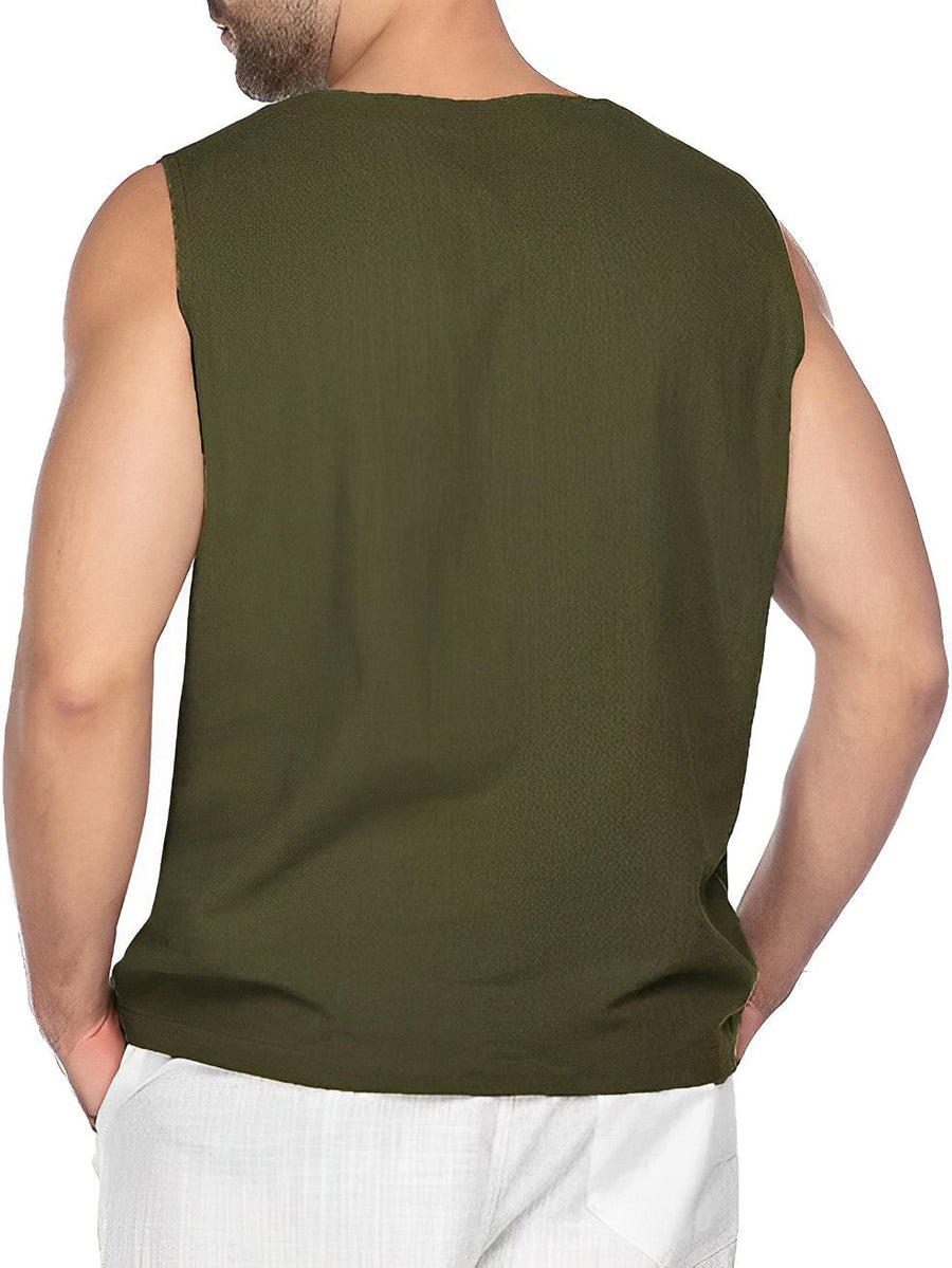 Men's Tank Top | Relaxed Fit | V-Neck | Summer