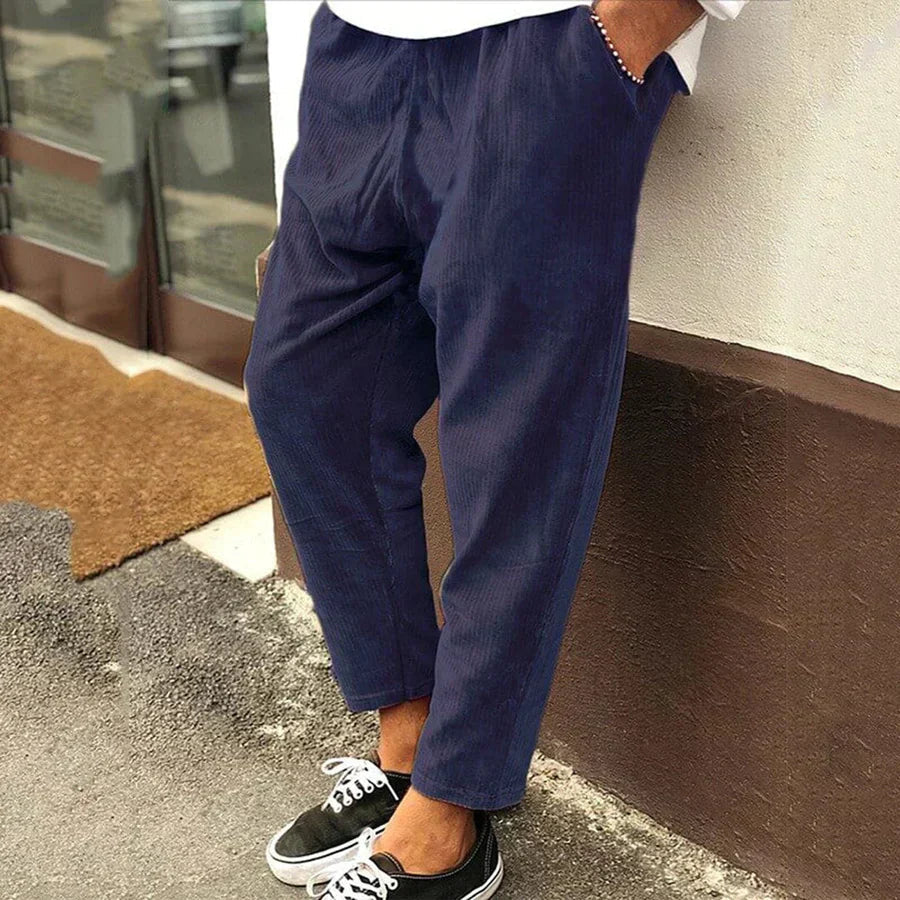 Men's Tapered Pants | Summer - Blue