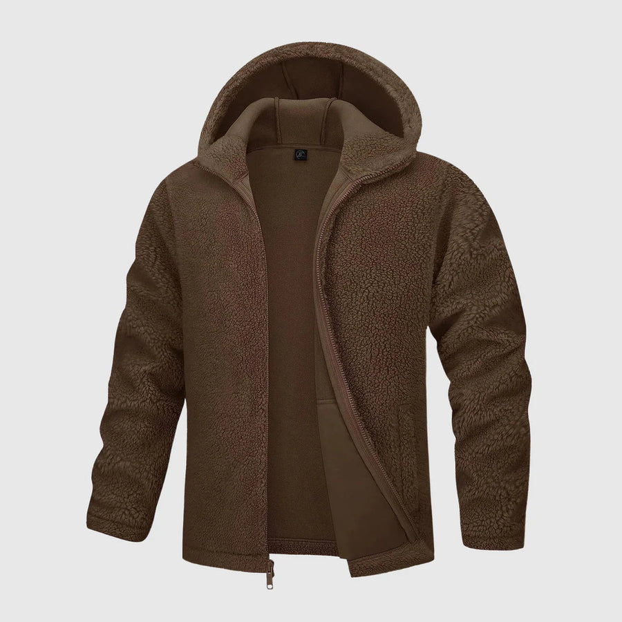 Men's Teddy Fleece Jacket | Warm Comfort | Winter - Green