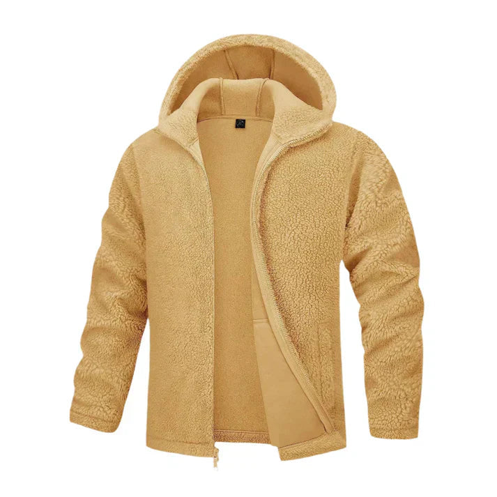 Men's Teddy Fleece Jacket | Warm Comfort | Winter - Yellow