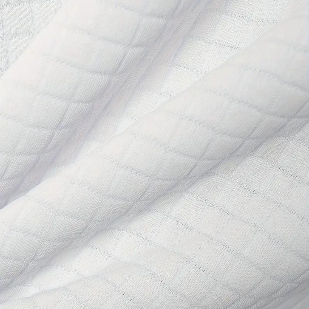 Men's Textured Polo | Subtle Check | Summer