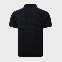 Men's Textured Polo | Subtle Check | Summer