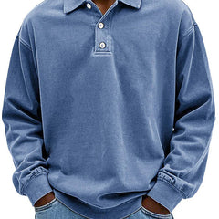 Men's Top | Long Sleeve | Denim | Autumn - Blue