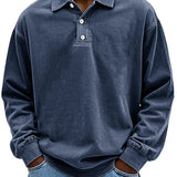 Men's Top | Long Sleeve | Denim | Autumn - Navy