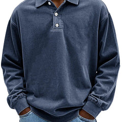 Men's Top | Long Sleeve | Denim | Autumn - Navy