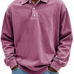 Men's Top | Long Sleeve | Denim | Autumn - Pink