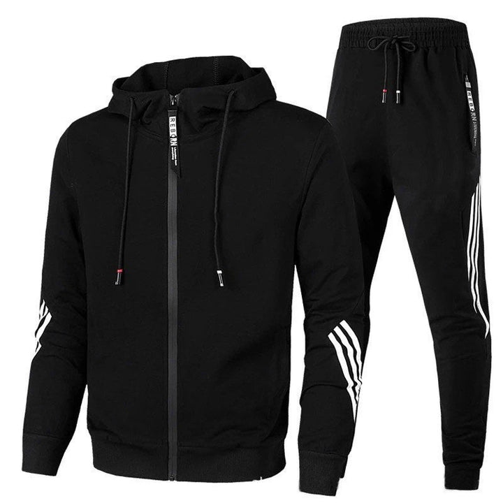 Men's Tracksuit | Relaxed | Two-Piece | Summer - Black