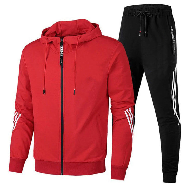 Men's Tracksuit | Relaxed | Two-Piece | Summer - Red