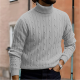 Men's Turtleneck | Ribbed Knit | Classic Style | Winter - Heather