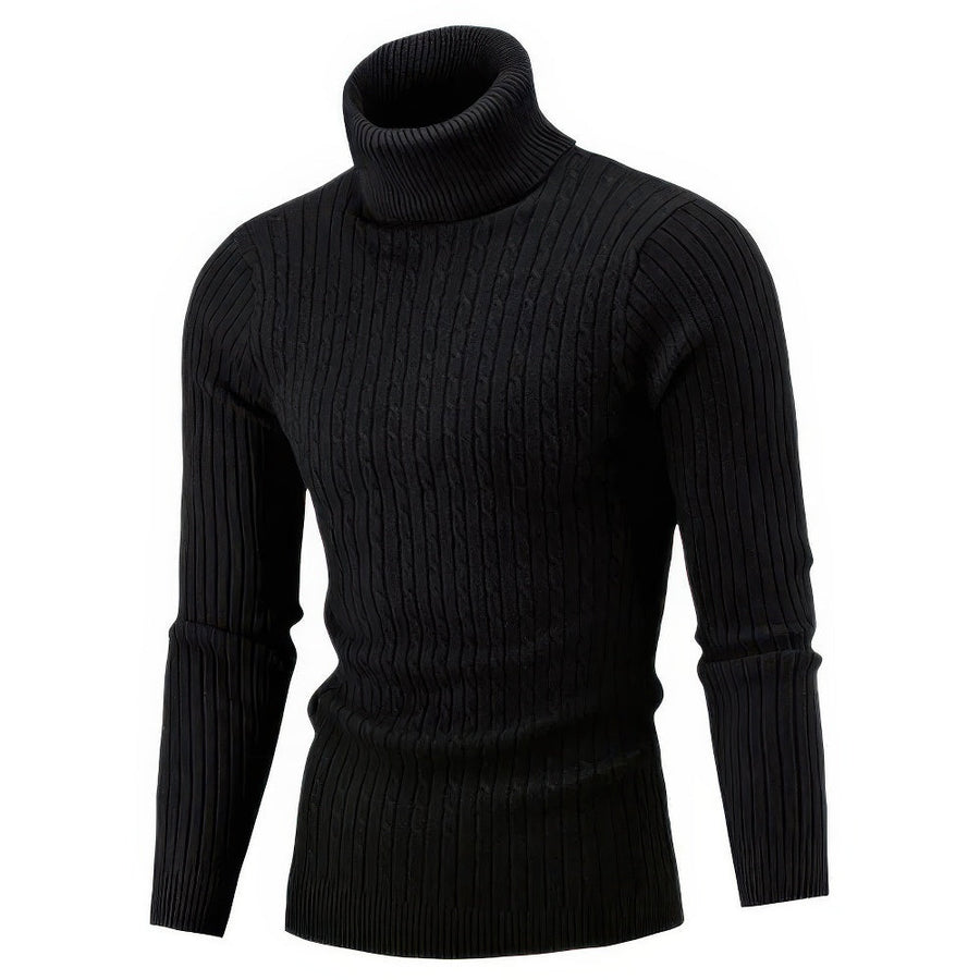 Men's Turtleneck Sweater | Warm | Winter - Black