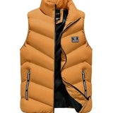 Men's Vest | Puffer Sleeveless | Padded | Winter - Mustard