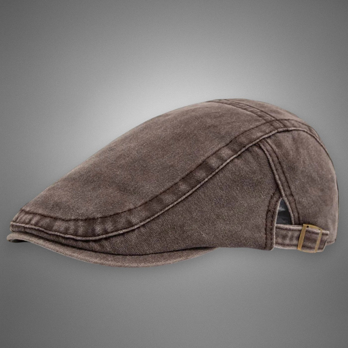 Men's Vintage Beret Hat - Classic Wool Blend | Autumn - Brown
