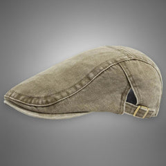 Men's Vintage Beret Hat - Classic Wool Blend | Autumn - Green
