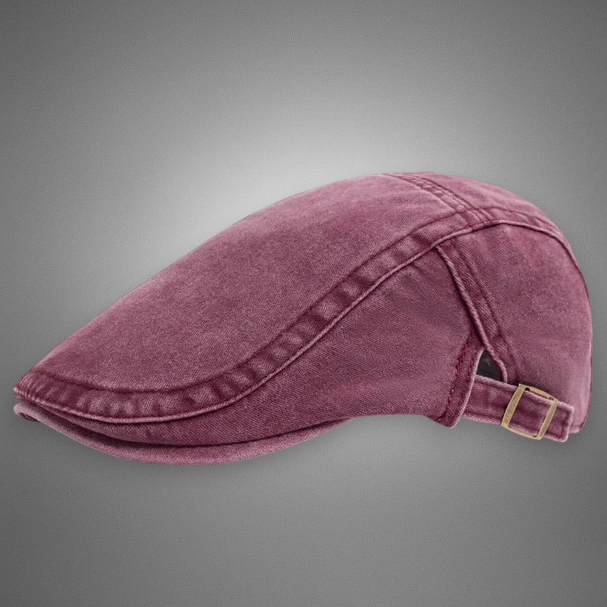 Men's Vintage Beret Hat - Classic Wool Blend | Autumn - Red