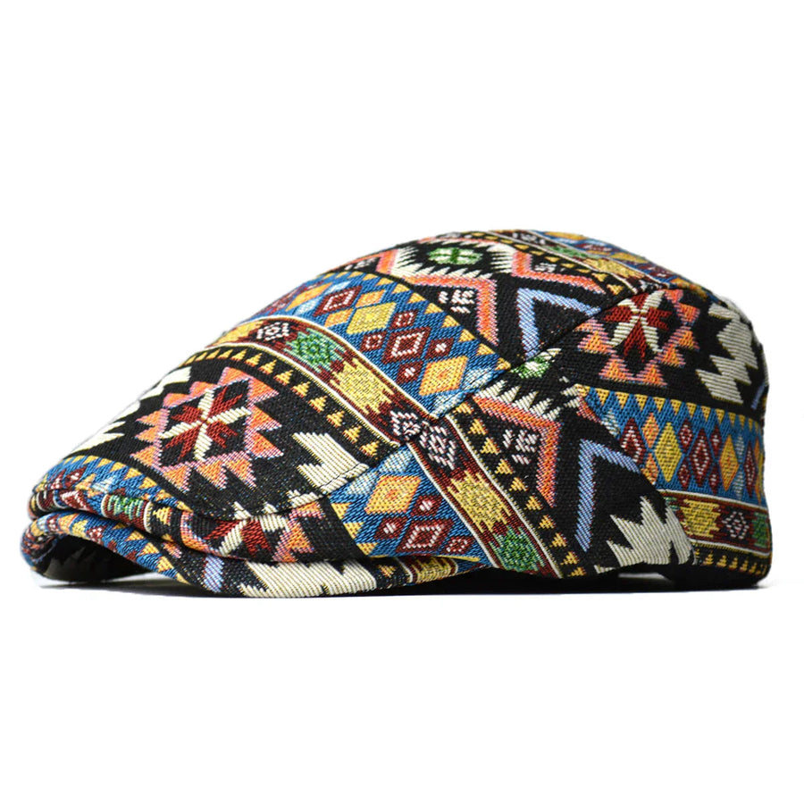 Men's Vintage Colorful Baseball Cap - Retro Style | Autumn - Black