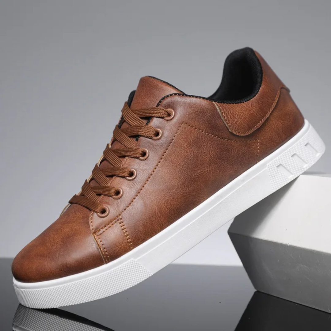 Men's Warm Comfort Shoes | Lace-Up | Winter - Dark Brown