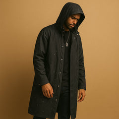 Men's Waterproof Hooded Rain Jacket - Relaxed Fit | Winter