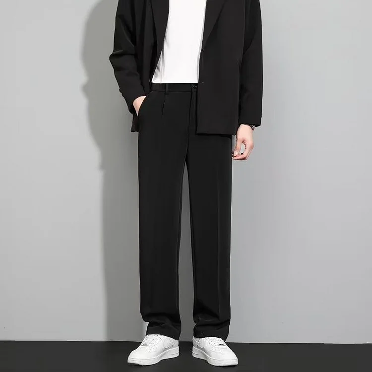 Men's Wide-Leg Pants | Relaxed Fit | Winter - Black