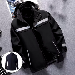 Men's Windproof Adventure Jacket | Lightweight | All-Season | Autumn - Black