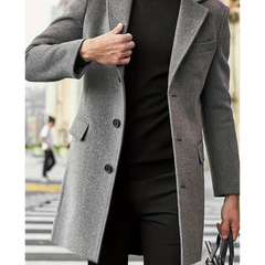 Men's Winter Coat | Elegant Classic | Tailored Fit - Gray