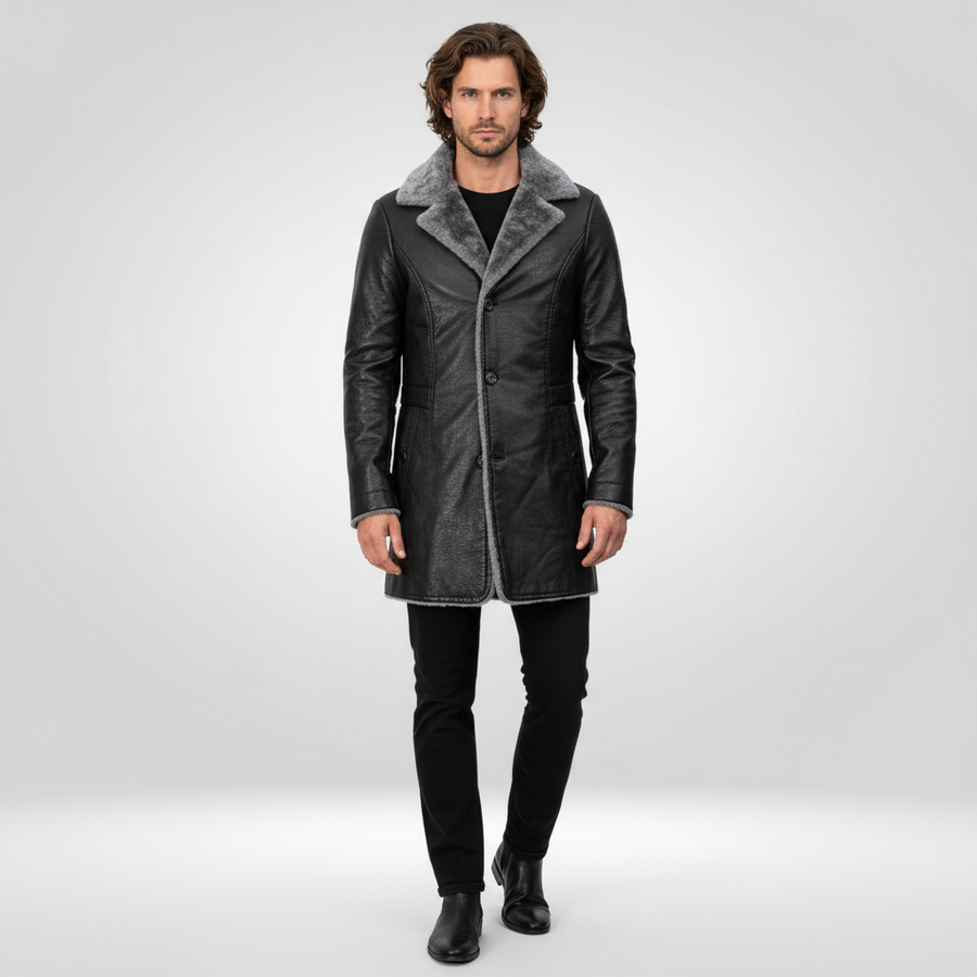 Men's Winter Jacket | Fleece Lined | Urban Warmth - Black
