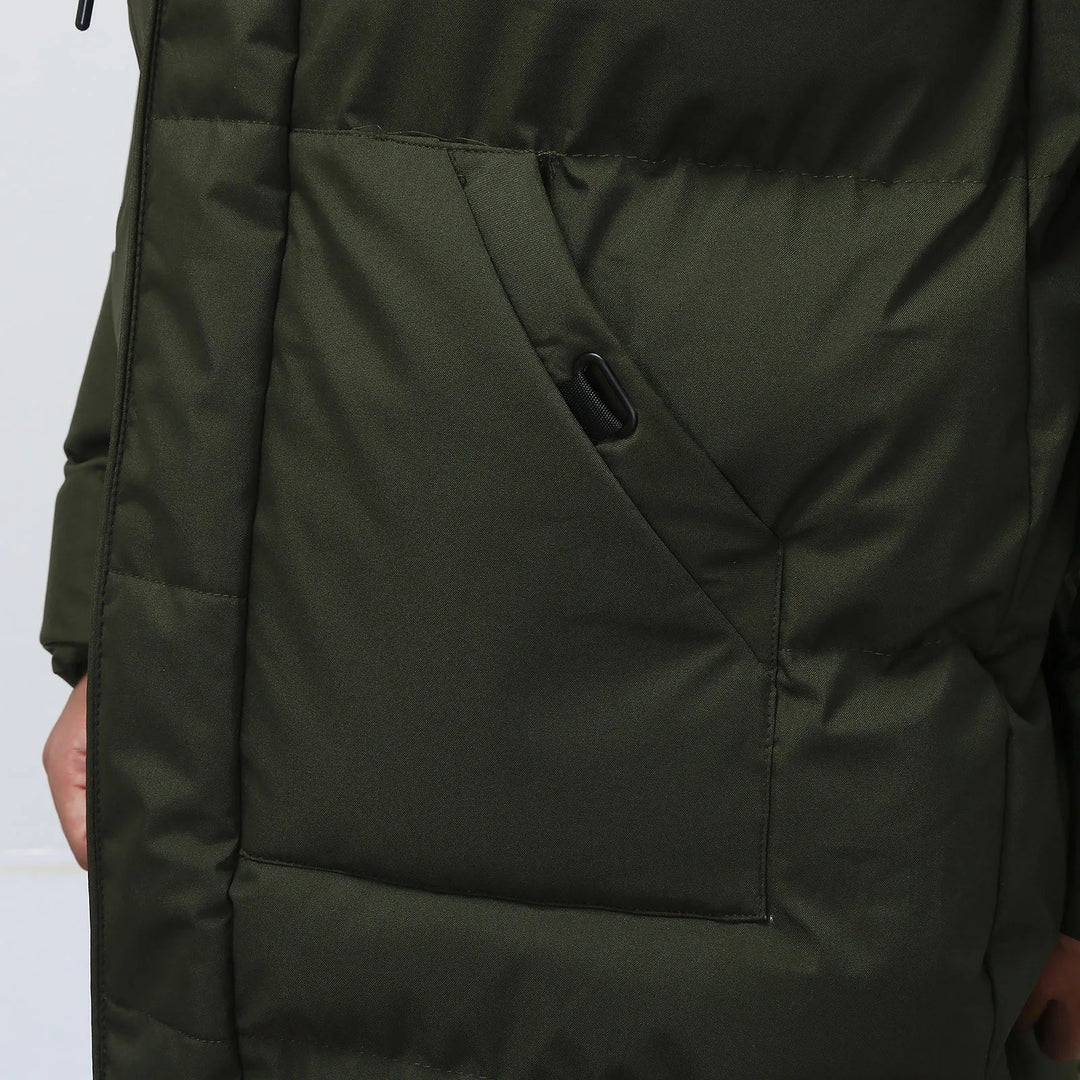 Men's Winter Jacket | Hooded | Long Length