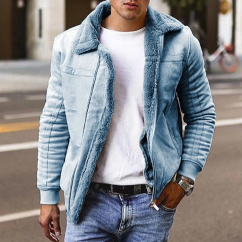 Men's Winter Jacket | Quilted | Tailored Fit - Blue