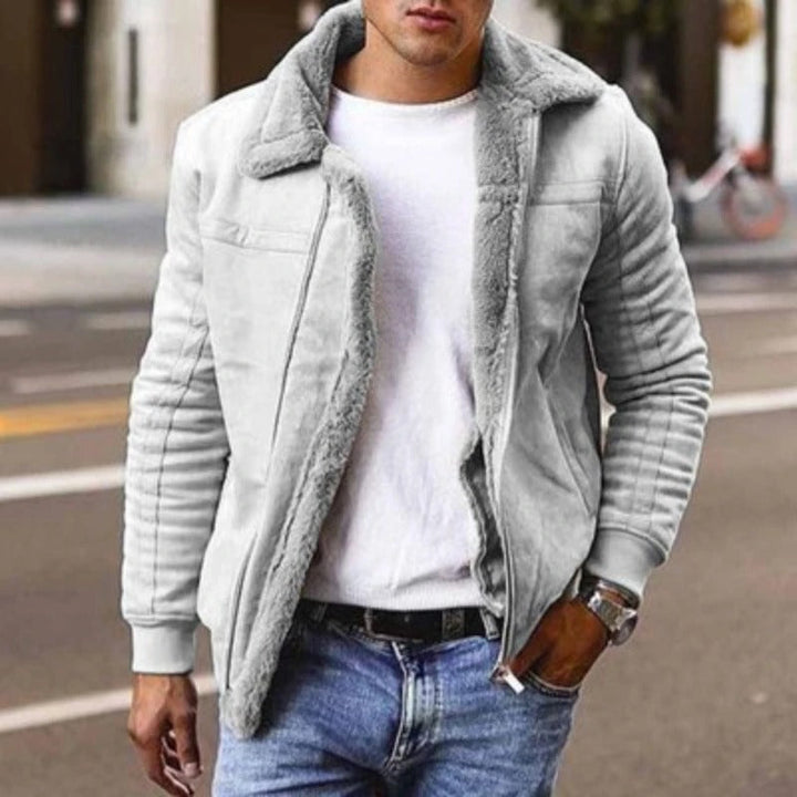 Men's Winter Jacket | Quilted | Tailored Fit - Gray