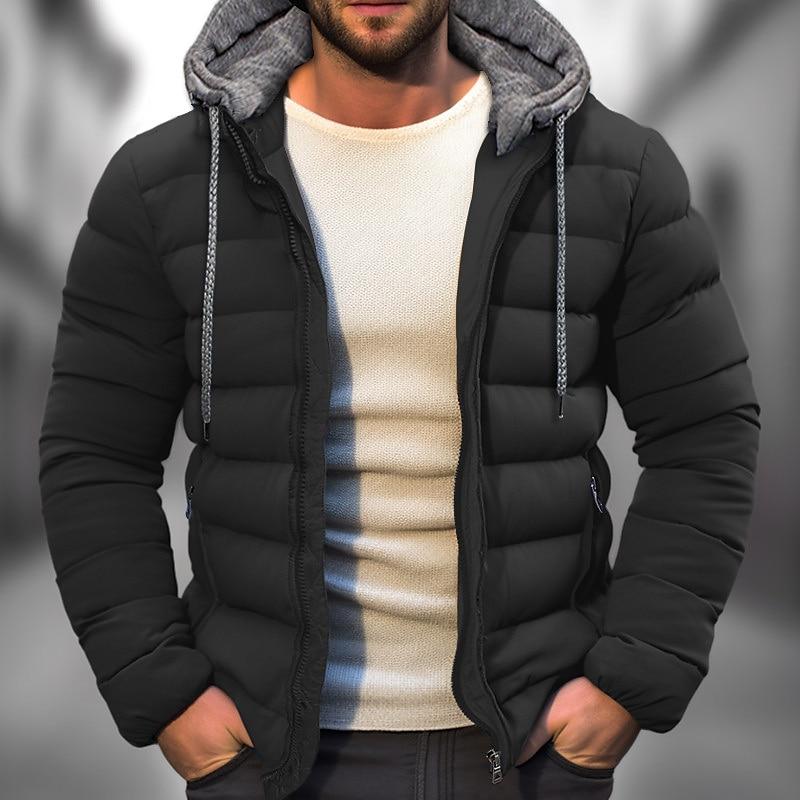 Men's Winter Jacket | Sherpa Lined | Quilted - Black