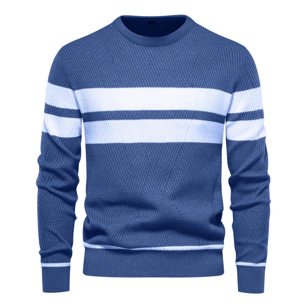 Men's Winter Pullover | Knit Sweater | Winter - Blue