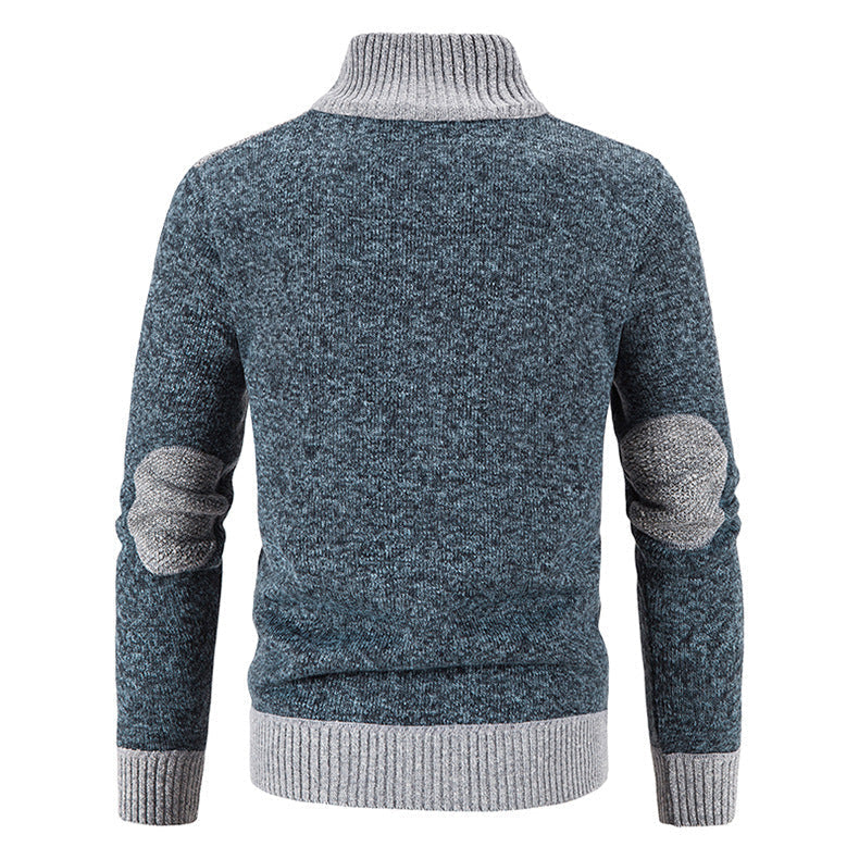Men's Wool Blend Collared Vest - Classic Knit | Autumn