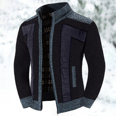 Men's Wool Blend Zip Vest - Classic Layering | Autumn - Black