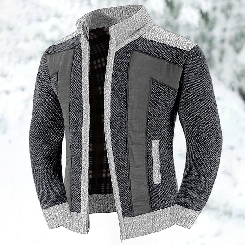 Men's Wool Blend Zip Vest - Classic Layering | Autumn - Charcoal